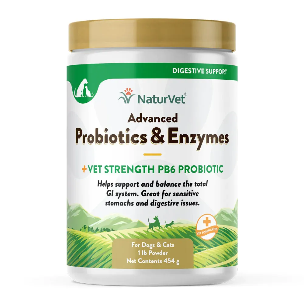 NaturVet Advanced Probiotics & Enzymes Powder