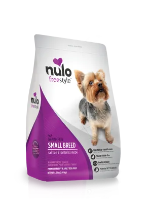 Nulo Freestyle High Meat Kibble Small Breed Salmon and Red Lentils Recipe, Dry Dog Food