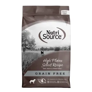 NutriSource Grain Free High Plains Select Dry Dog Food 26lb