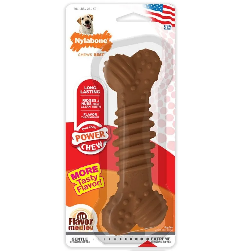 Nylabone Power Chew DuraChew Textured Bone Flavor Medley - 2 sizes