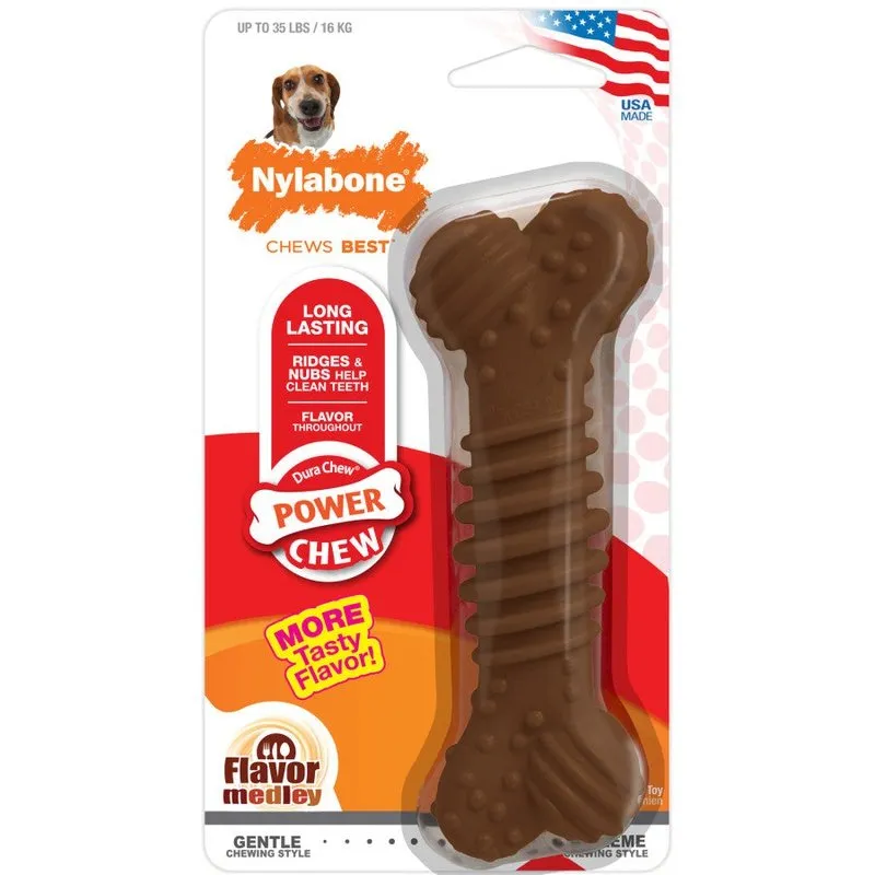 Nylabone Power Chew DuraChew Textured Bone Flavor Medley - 2 sizes