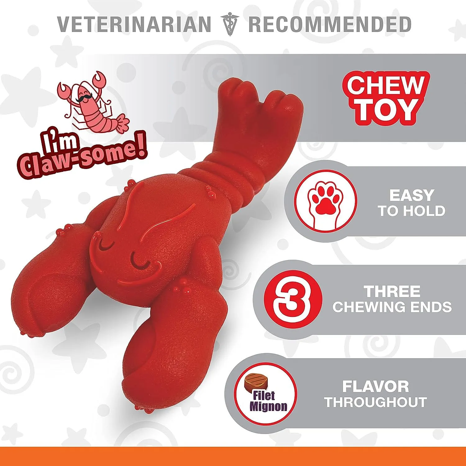 Nylabone Power Chew Lobster Dog Toy