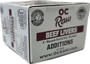 OC Raw Dog Beef Livers Additions (2 LB)