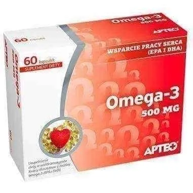 Omega 3 APTEO x 60 capsules, fish oil