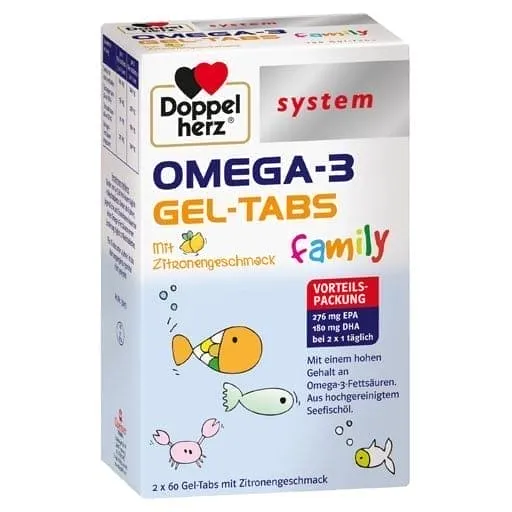 Omega-3 Gel, family, DHA and EPA, chewable tablets