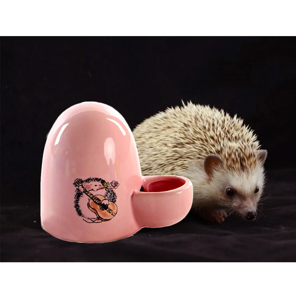 OMEM Small Pet Feeding Supplies Hedgehog Squirrel Hamster Water Feeder Ceramic Super Anti-Fall Watertight