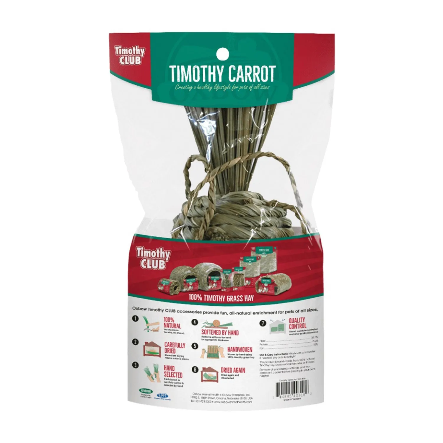 Oxbow Timothy Club Timothy Carrot 60g