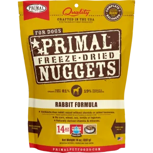 Primal Canine Freeze-Dried Nuggets - Rabbit Formula