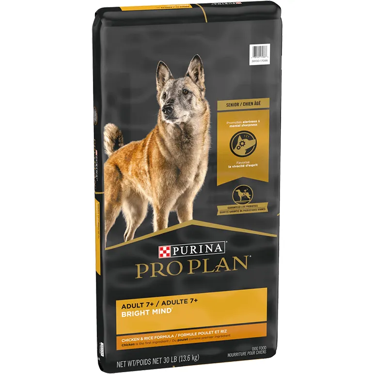 Purina Pro Plan Senior Dog Food With Probiotics Bright Mind 7  Chicken & Rice Formula