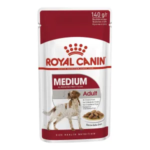 Royal Canin Dog Medium Adult Wet Food Pouch 140g^^^