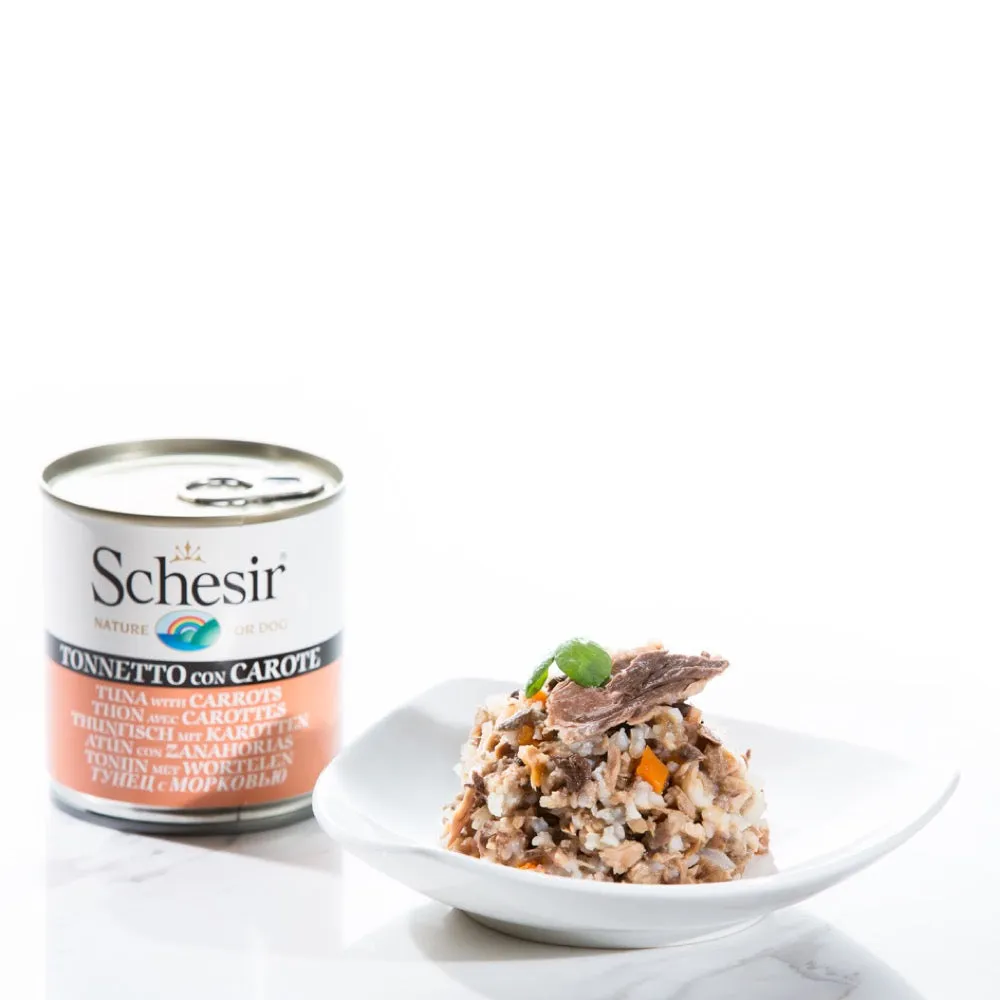 Schesir Tuna with Carrots Canned Dog Food 285g