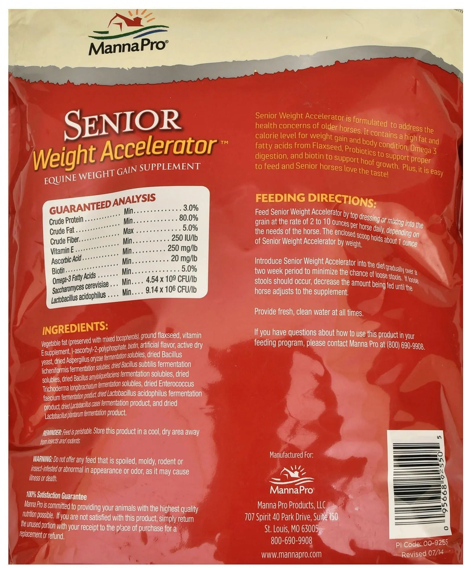 Senior Weight Accelerator for Horses, 8 lb