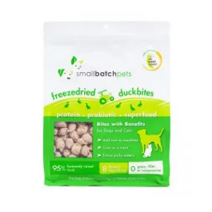 Small Batch Freeze Dried Duck Bites Dog Treats, 7 oz