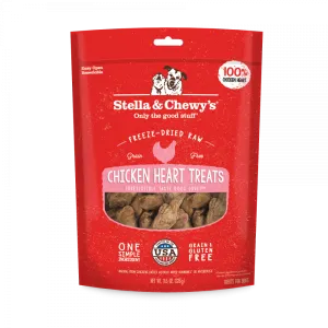 Stella & Chewy's Freeze Dried Raw Chicken Hearts Dog Treats