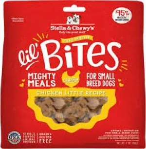 Stella & Chewy's Lil' Bites Chicken Little Recipe Small Breed Freeze-Dried Raw Dog Food, 7-oz bag