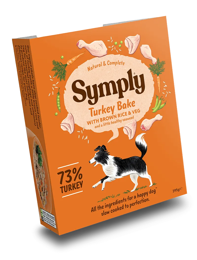 Symply Puppy Turkey & Rice Tray 7x395g Tray