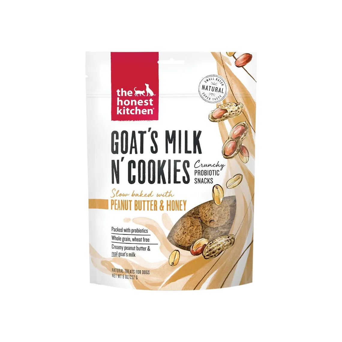 The Honest Kitchen Goat's Milk N' Cookies 8 oz Treats for Dogs