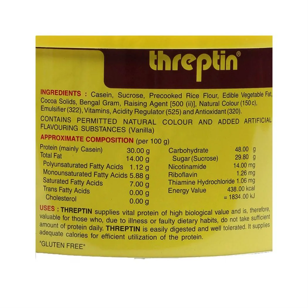 THREPTIN Delicious High-Calorie Protein & Vitamin B Diskettes Chocolate Flavour 275gms