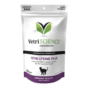 Vetri Lysine Plus for Cats, 120 Bite-Sized Chews