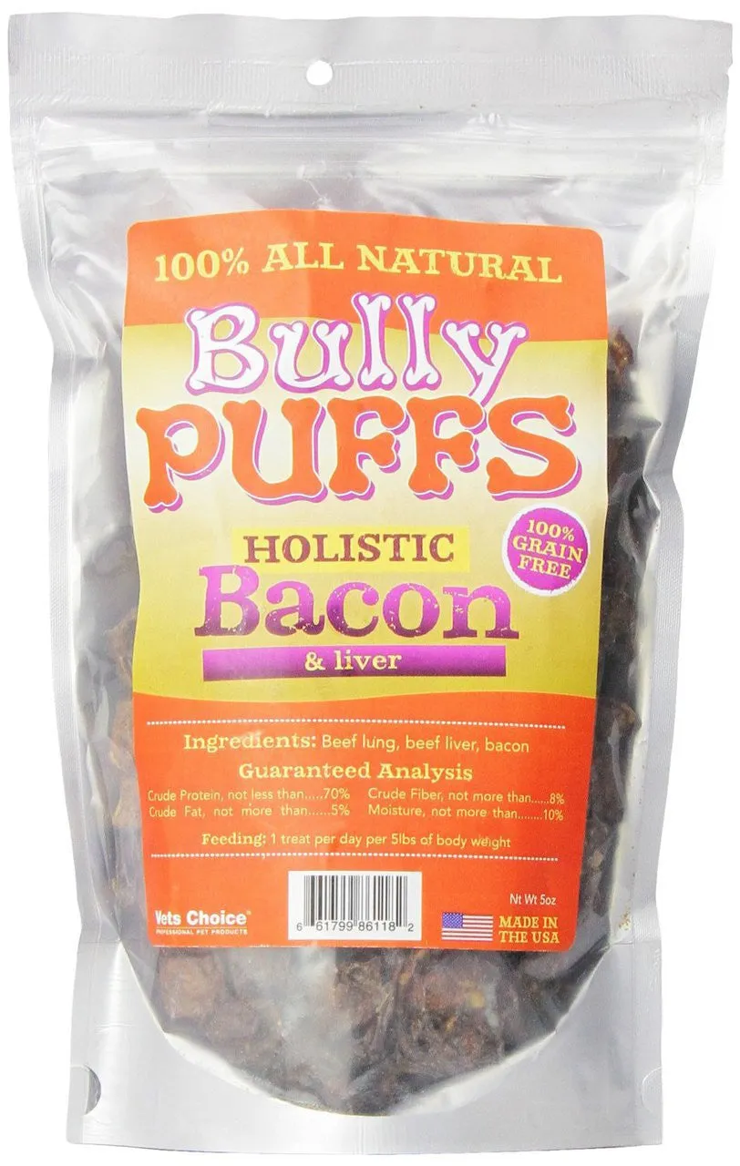 Vets Choice Bully Puffs Bacon & Liver Flavor