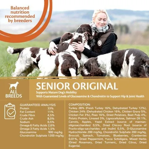 Wellness CORE Senior Chicken and Turkey Grain Free Dry Dog Food 10kg